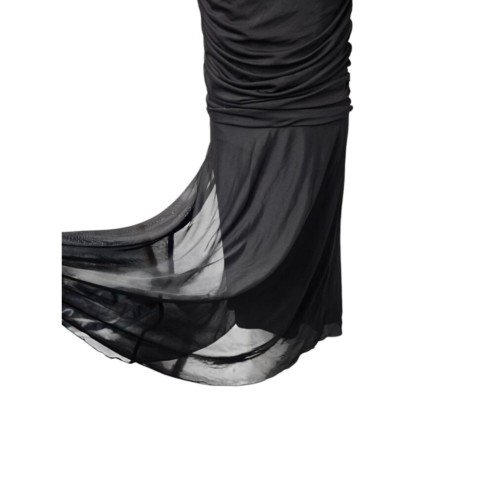 VTG 90s Y2K Patra Strapless Dress Sz 10 Black Witchy Whimsigoth Fairygrunge FLAW - Picture 3 of 12